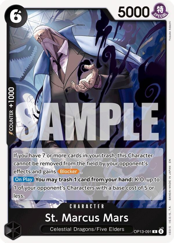Image for St. Marcus Mars [OP13-091] - One Piece Card Game