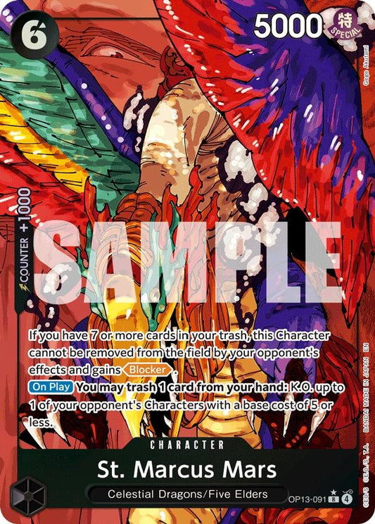 Image for St. Marcus Mars (Alternate Art) [OP13-091] - One Piece Card Game