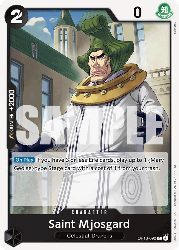 Image for Saint Mjosgard [OP13-092] - One Piece Card Game