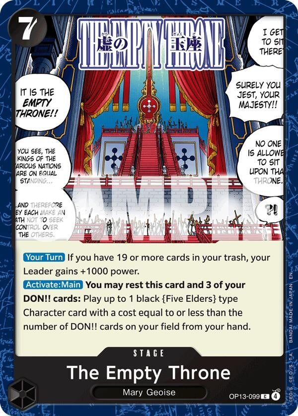 Image for The Empty Throne [OP13-099] - One Piece Card Game