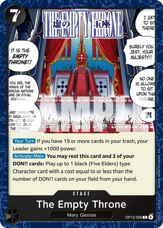 Image for The Empty Throne [OP13-099] - One Piece Card Game