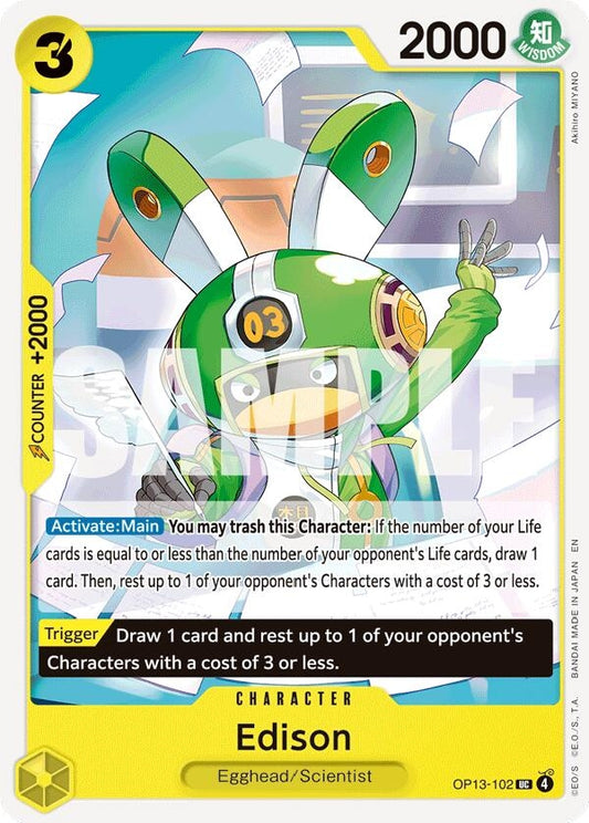 Image for Edison [OP13-102] - One Piece Card Game