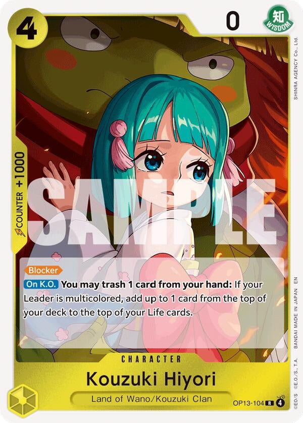 Image for Kouzuki Hiyori [OP13-104] - One Piece Card Game