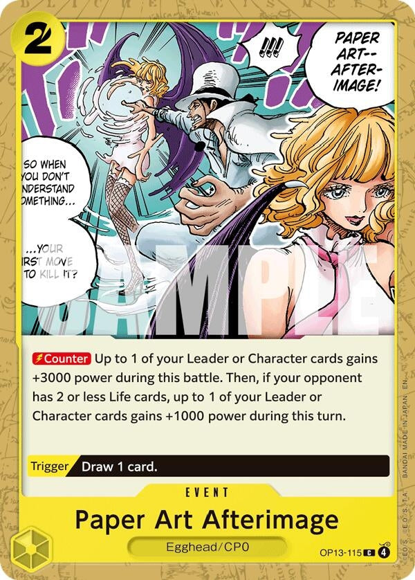 Image for Paper Art Afterimage [OP13-115] - One Piece Card Game