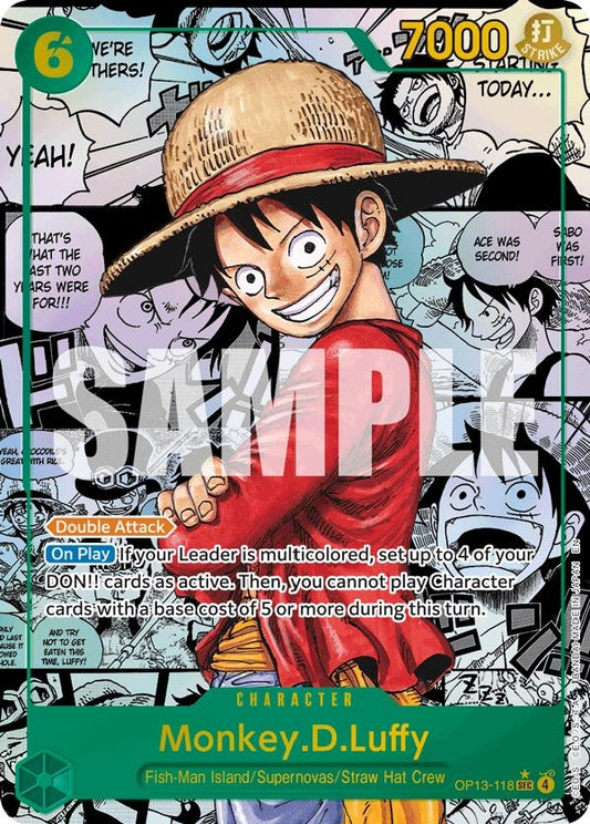 Image for Monkey.D.Luffy (118) (Super Alternate Art) [OP13-118] - One Piece Card Game