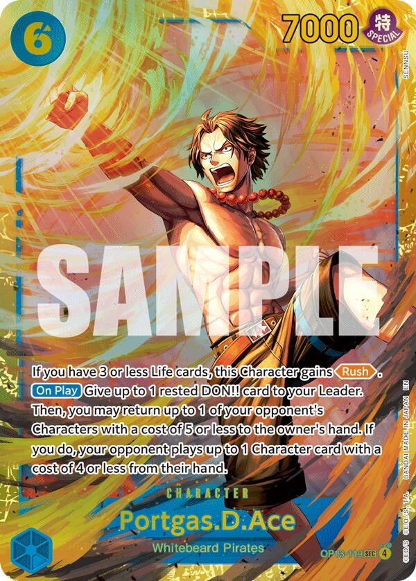 Image for Portgas.D.Ace (119) (SP) [OP13-119] - One Piece Card Game