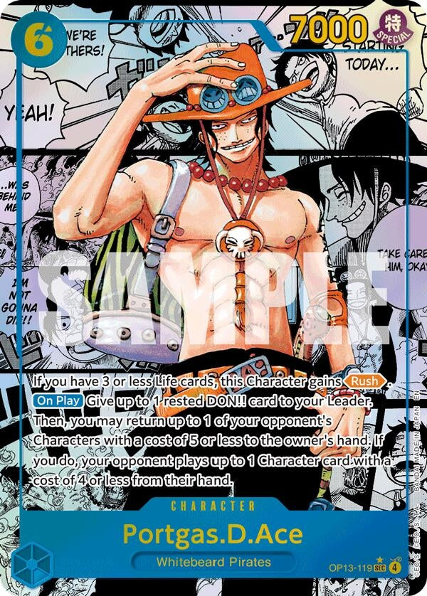 Image for Portgas.D.Ace (119) (Super Alternate Art) [OP13-119] - One Piece Card Game