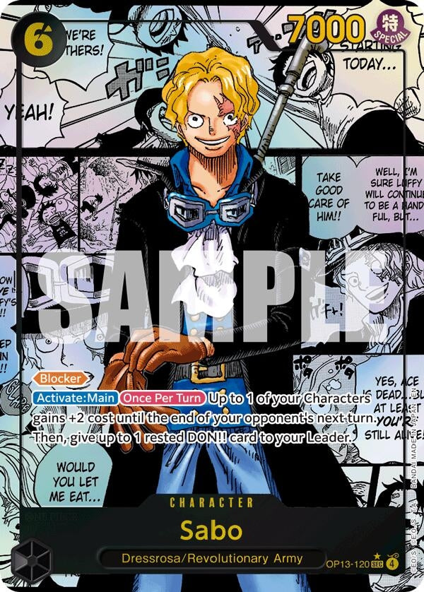 Image for Sabo (120) (Super Alternate Art) [OP13-120] - One Piece Card Game