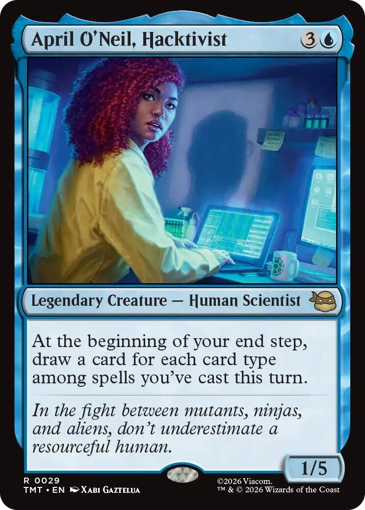Image for April O'Neil, Hacktivist [29] - Magic: The Gathering