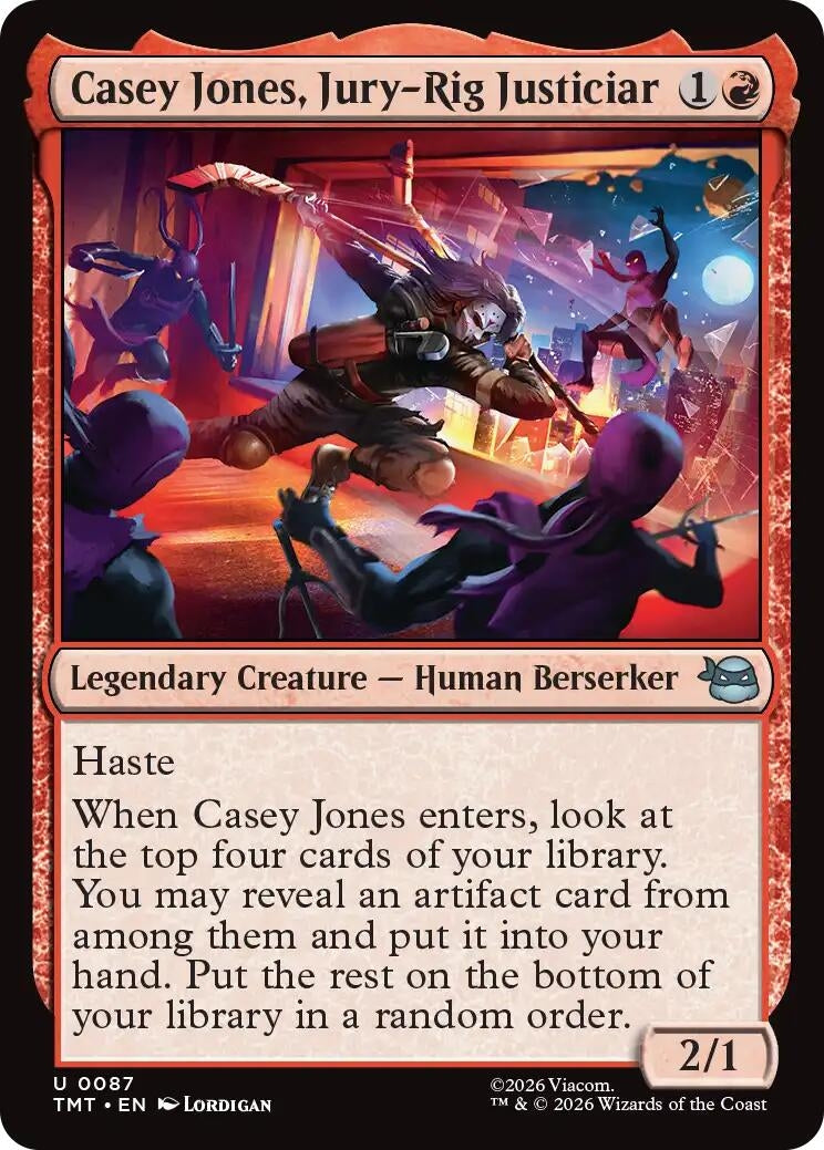 Image for Casey Jones, Jury-Rig Justiciar [87] - Magic: The Gathering