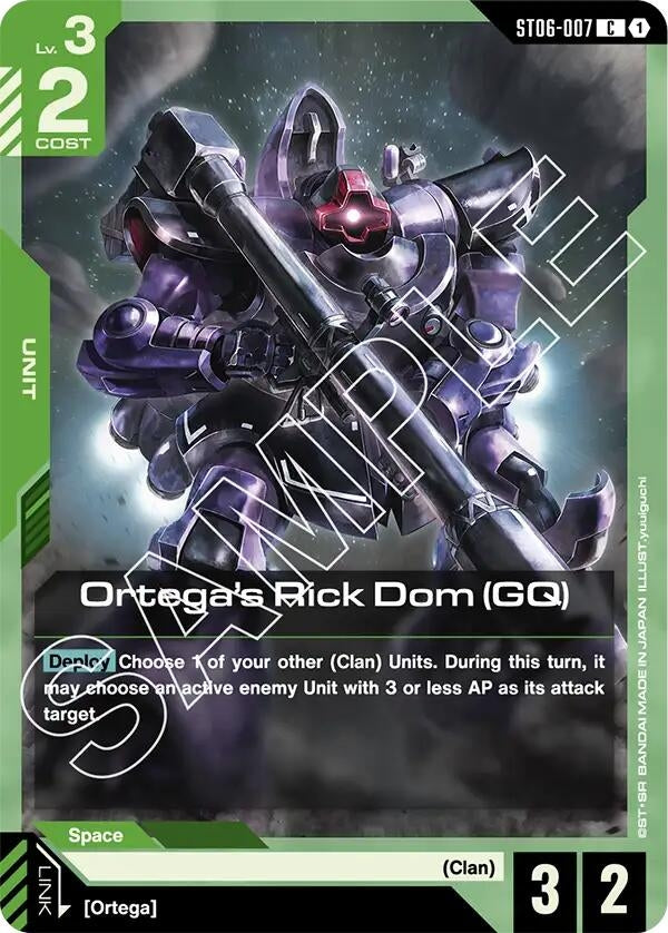 Image for Ortega's Rick Dom (GQ) [ST06-007] - Gundam Card Game