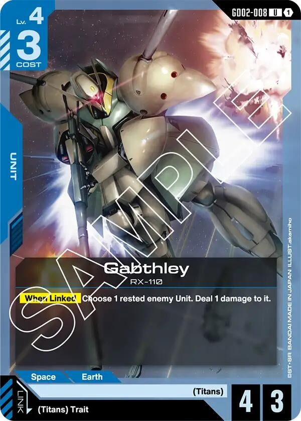 Image for Gabthley [GD02-008] - Gundam Card Game