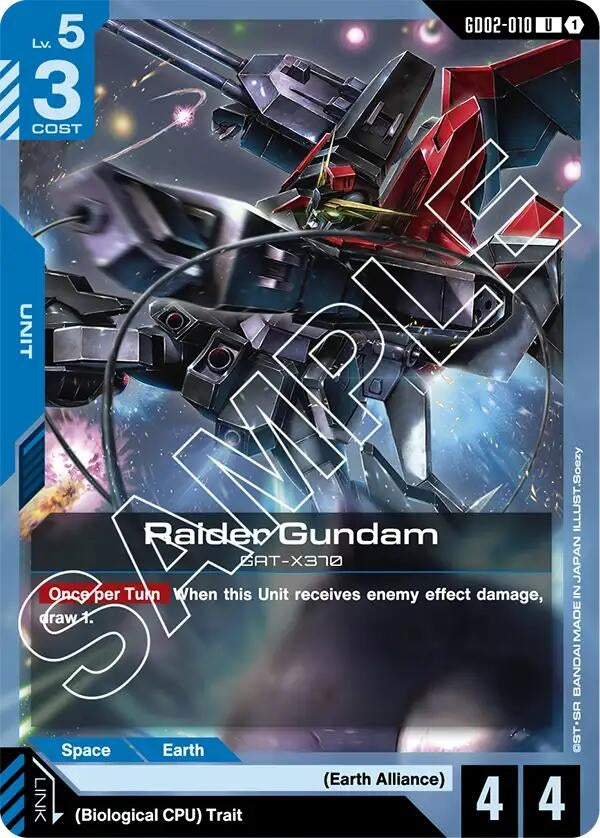 Image for Raider Gundam [GD02-010] - Gundam Card Game