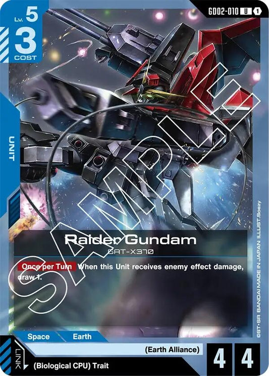 Image for Raider Gundam [GD02-010] - Gundam Card Game