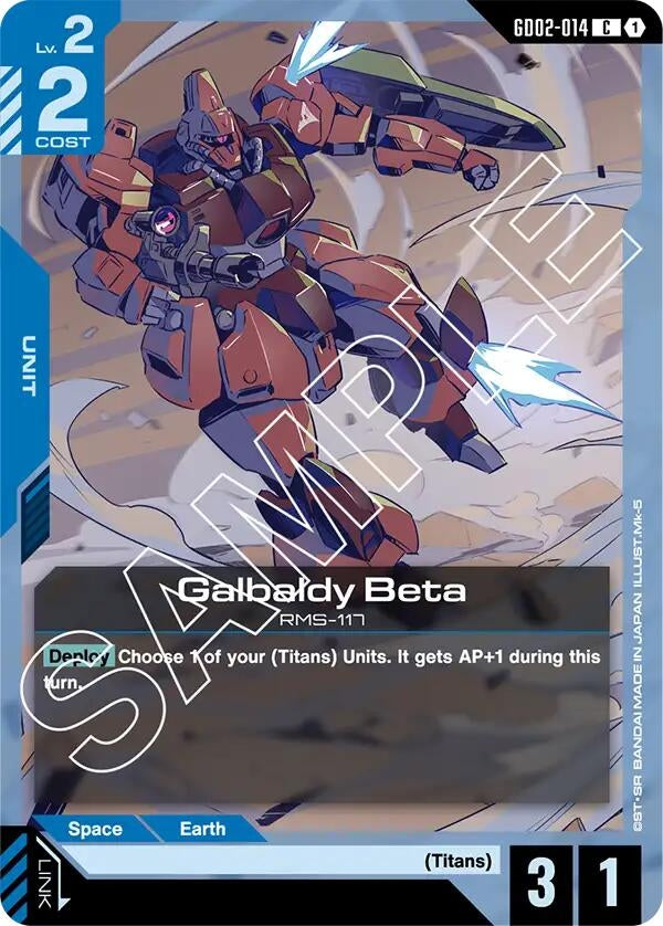 Image for Galbaldy Beta [GD02-014] - Gundam Card Game