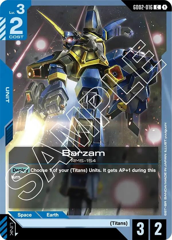 Image for Barzam [GD02-016] - Gundam Card Game
