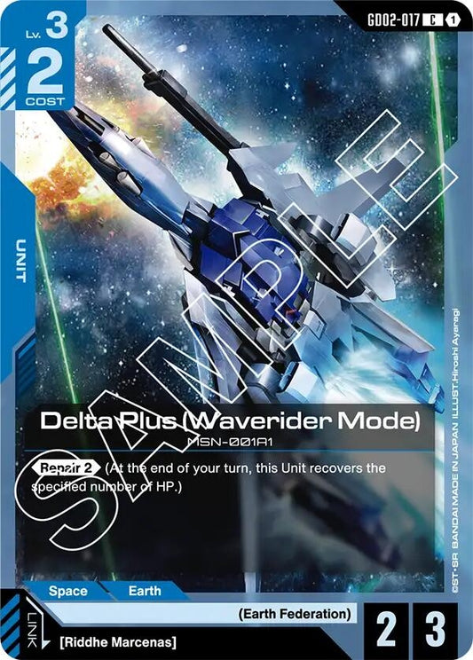 Image for Delta Plus (Waverider Mode) [GD02-017] - Gundam Card Game