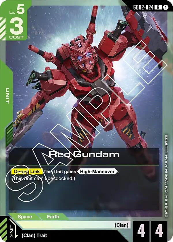 Image for Red Gundam [GD02-024] - Gundam Card Game
