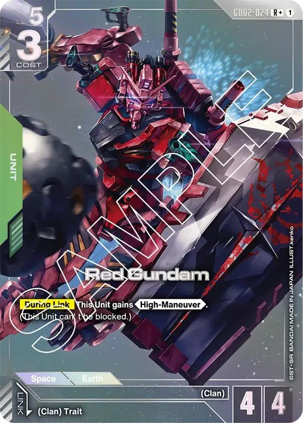 Image for Red Gundam (R+) [GD02-024] - Gundam Card Game