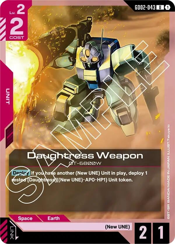 Image for Daughtress Weapon [GD02-043] - Gundam Card Game
