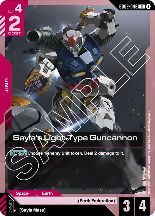 Image for Sayla's Light-Type Guncannon [GD02-046] - Gundam Card Game