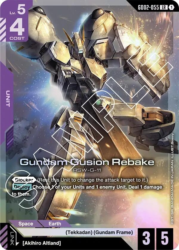 Image for Gundam Gusion Rebake [GD02-055] - Gundam Card Game