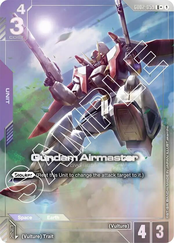 Image for Gundam Airmaster (U+) [GD02-059] - Gundam Card Game