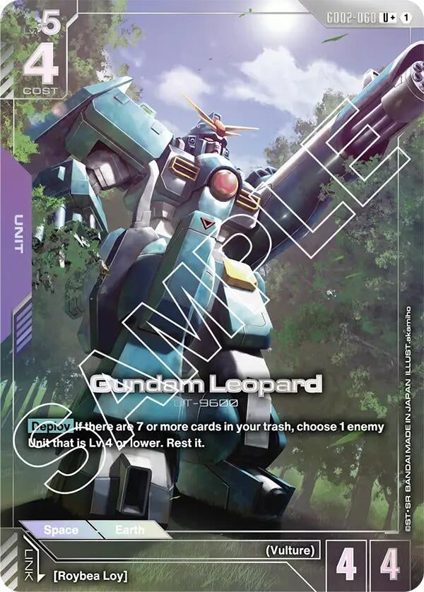 Image for Gundam Leopard (U+) [GD02-060] - Gundam Card Game