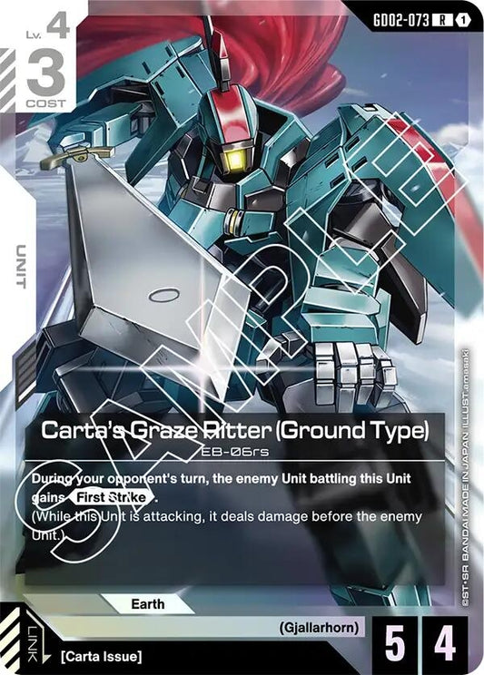 Image for Carta's Graze Ritter (Ground Type) [GD02-073] - Gundam Card Game