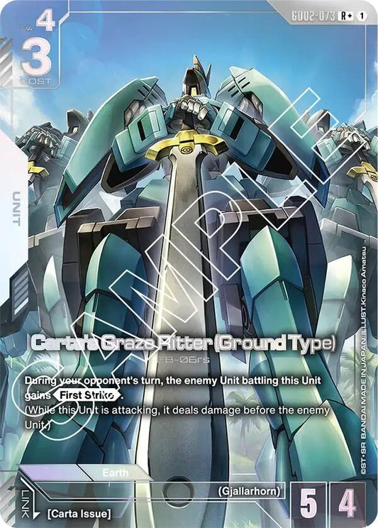 Image for Carta's Graze Ritter (Ground Type) (R+) [GD02-073] - Gundam Card Game