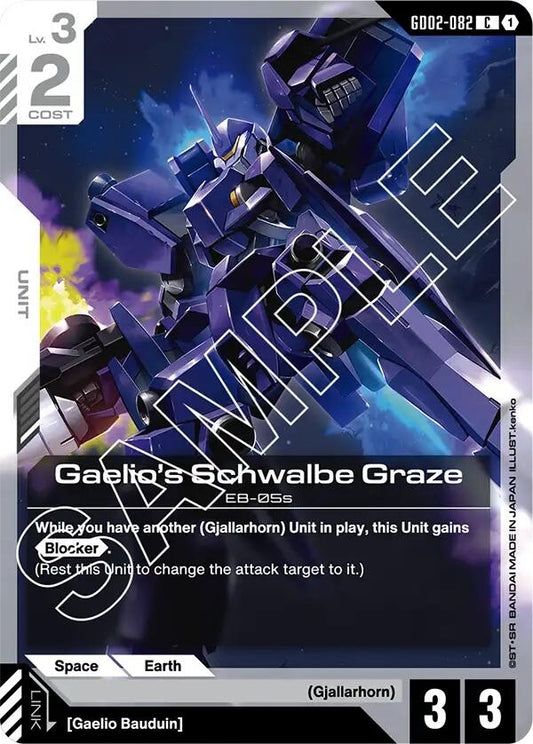 Image for Gaelio's Schwalbe Graze [GD02-082] - Gundam Card Game