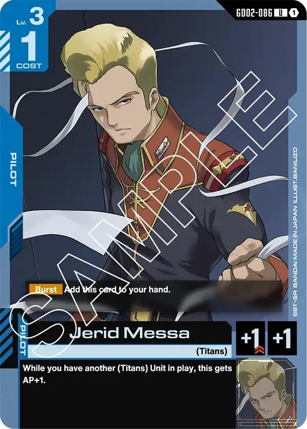 Image for Jerid Messa [GD02-086] - Gundam Card Game