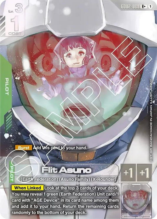 Image for Flit Asuno (R+) [GD02-088] - Gundam Card Game
