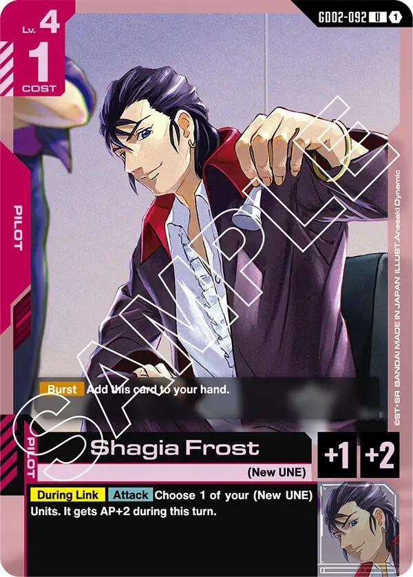 Image for Shagia Frost [GD02-092] - Gundam Card Game