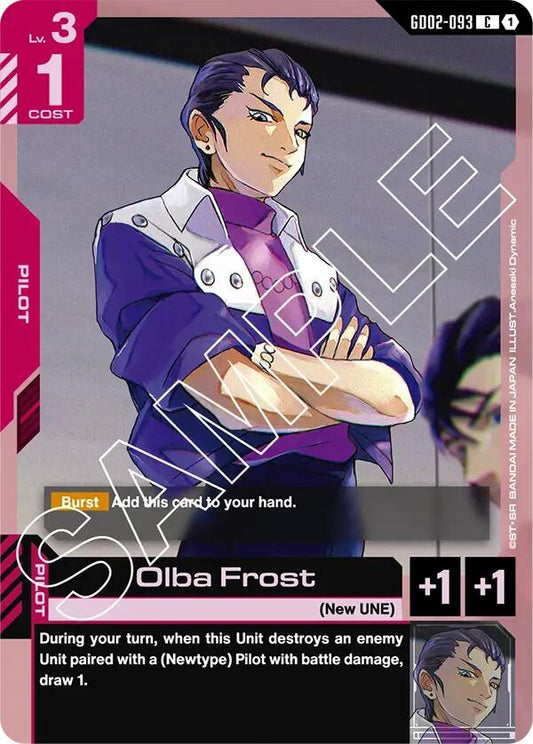 Image for Olba Frost [GD02-093] - Gundam Card Game