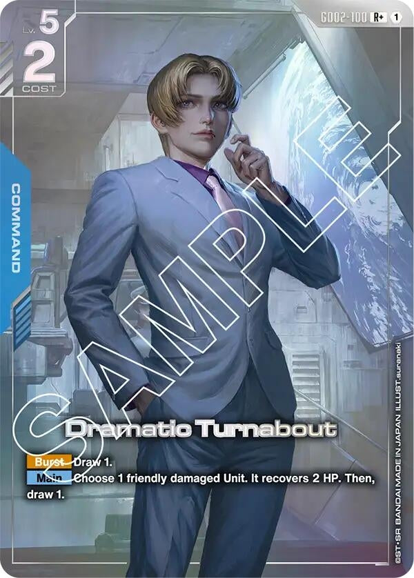 Image for Dramatic Turnabout (R+) [GD02-100] - Gundam Card Game