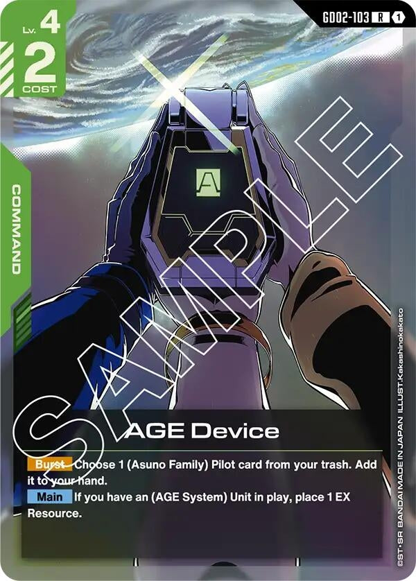 Image for AGE Device [GD02-103] - Gundam Card Game