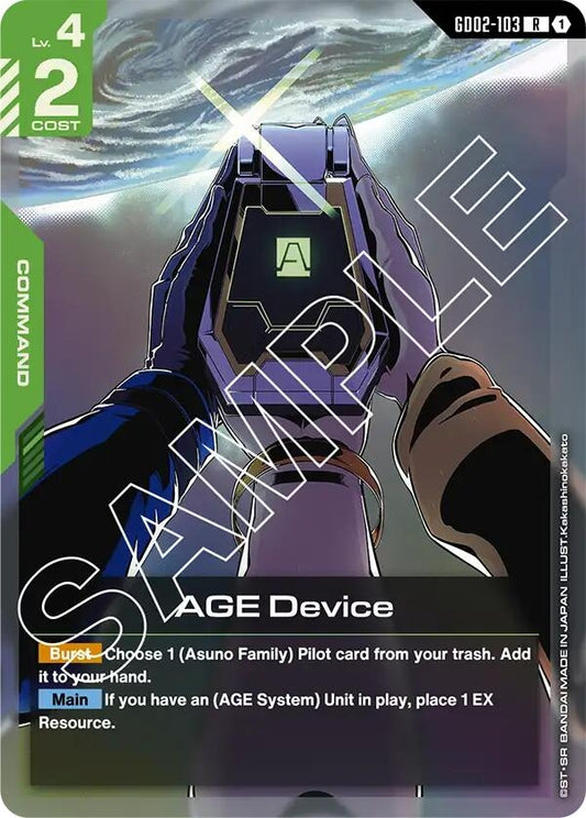 Image for AGE Device [GD02-103] - Gundam Card Game