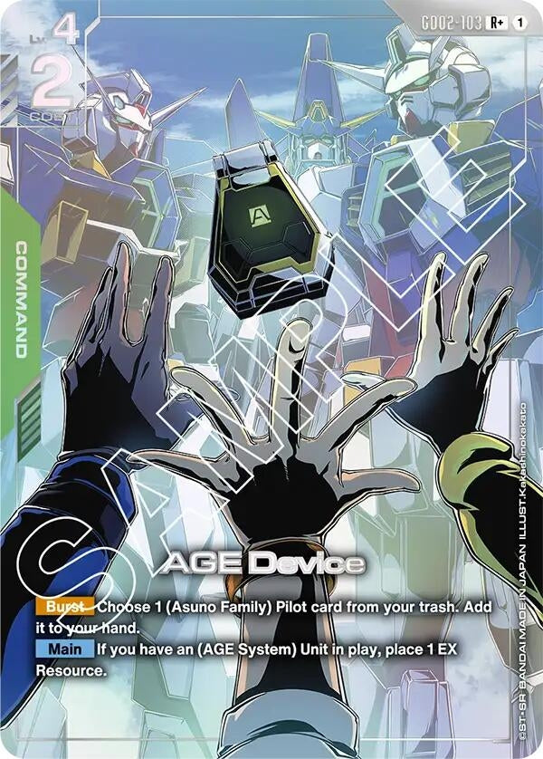 Image for AGE Device (R+) [GD02-103] - Gundam Card Game