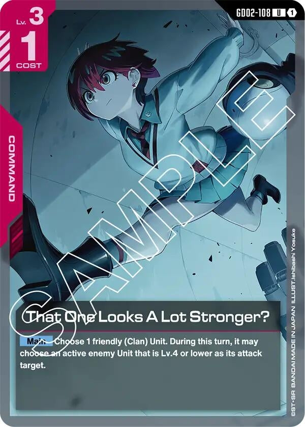 Image for That One Looks A Lot Stronger? [GD02-108] - Gundam Card Game