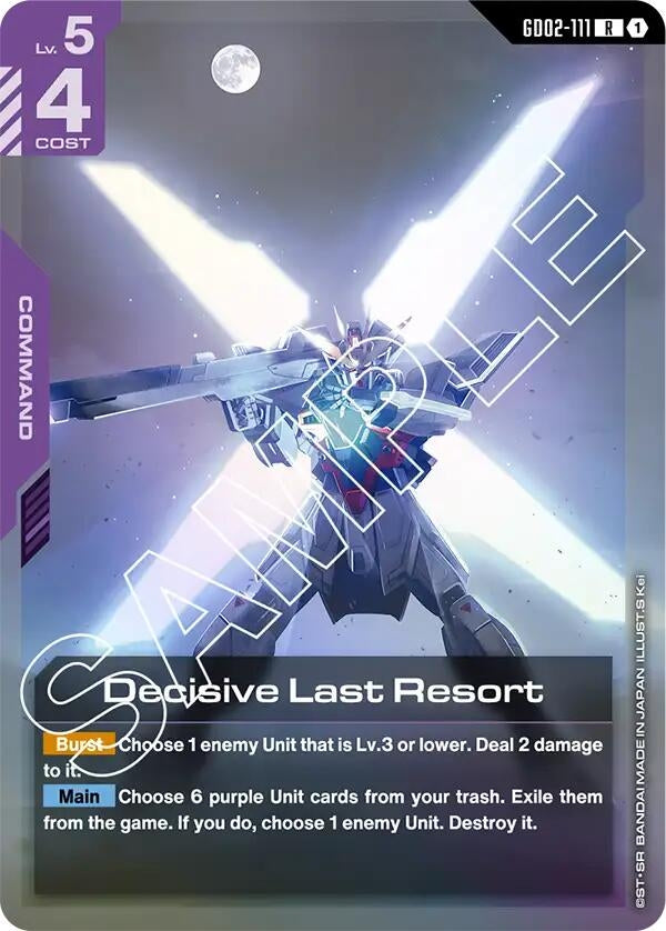 Image for Decisive Last Resort [GD02-111] - Gundam Card Game