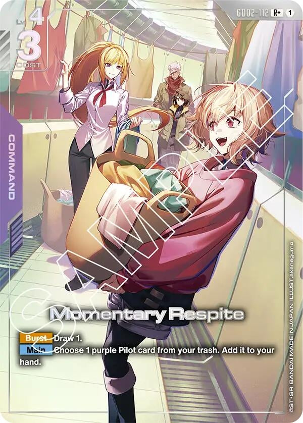 Image for Momentary Respite (R+) [GD02-112] - Gundam Card Game