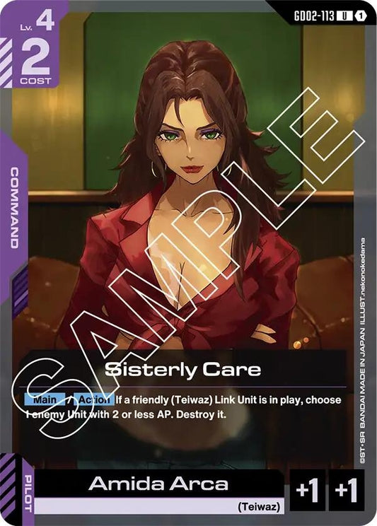 Image for Sisterly Care [GD02-113] - Gundam Card Game