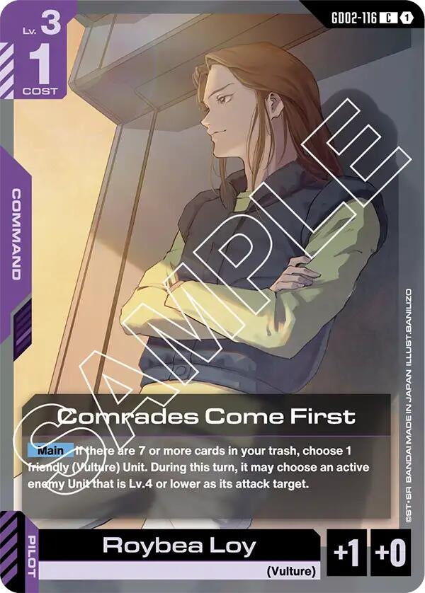 Image for Comrades Come First [GD02-116] - Gundam Card Game