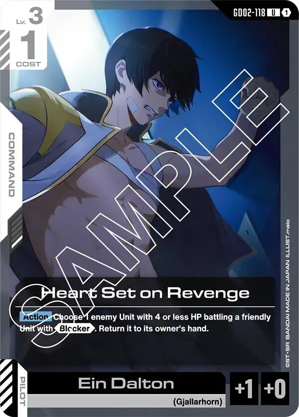 Image for Heart Set on Revenge [GD02-118] - Gundam Card Game