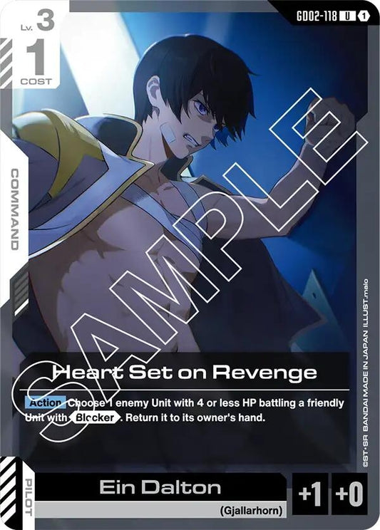 Image for Heart Set on Revenge [GD02-118] - Gundam Card Game
