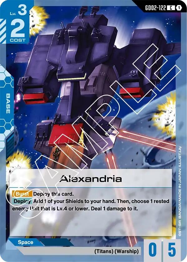 Image for Alexandria [GD02-122] - Gundam Card Game