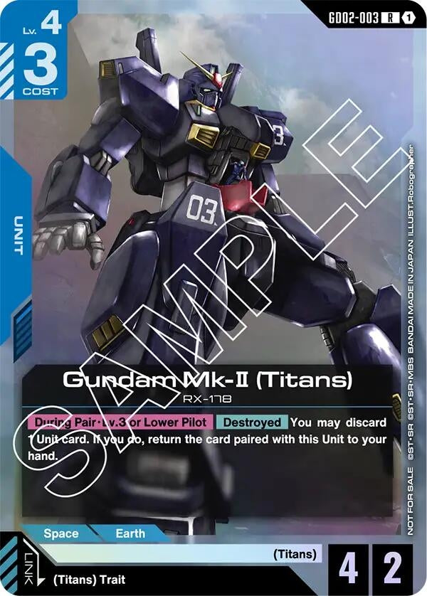 Image for Gundam Mk-II (Titans) (Store Tournament Participant Pack 02) [GD02-003] - Gundam Card Game