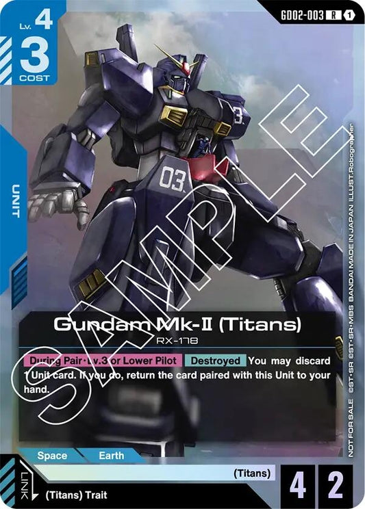 Image for Gundam Mk-II (Titans) (Store Tournament Participant Pack 02) [GD02-003] - Gundam Card Game