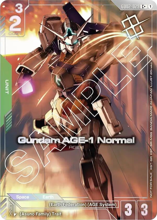 Image for Gundam AGE-1 Normal (Store Tournament Winner Pack 02) [GD02-029] - Gundam Card Game